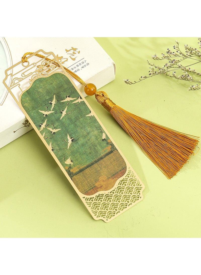 Generic - Chinese Style Metal Bookmark Engraved Ruihetu Brass Bookmark - Image 1