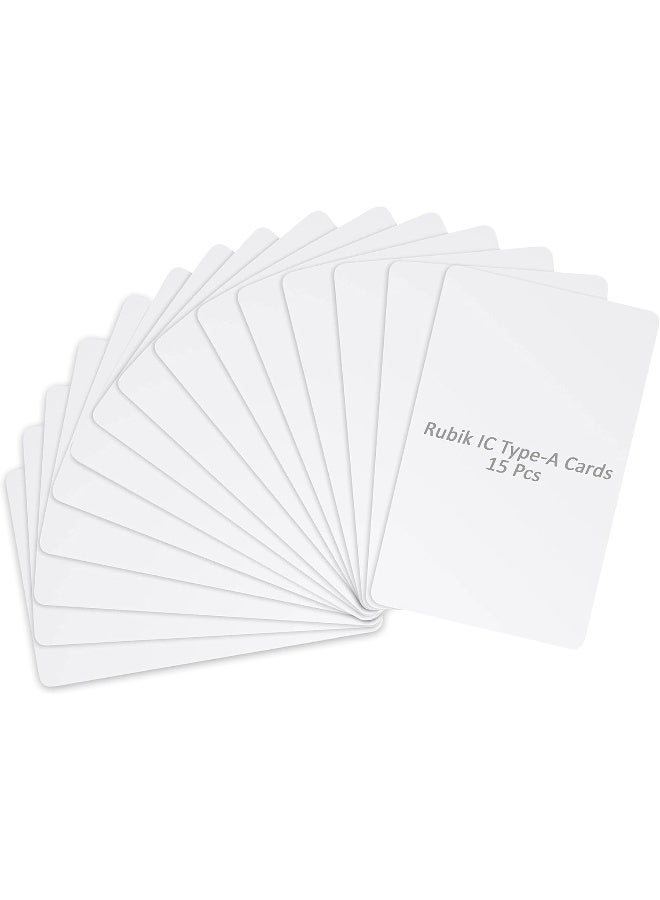 Rubik IC Type-A Cards for RFID Copier Reader Writer Duplicator (15 Cards)