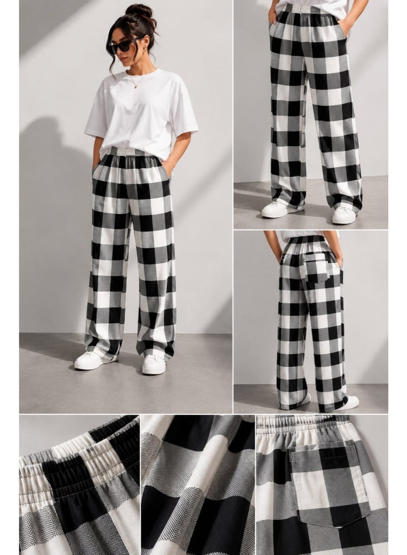 100% Cotton Super Soft Flannel Plaid Pajama Pants - Image 3
