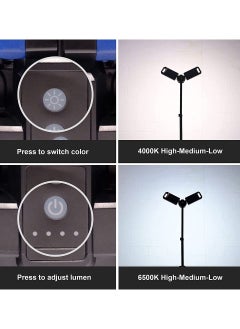 Crony VIP-11 Outdoor multi-function lamp 5000 Lumen Rechargeable Cordless Collapsible AC/DC Portable LED Work Light with Telescoping Tripod Stand  - Image 5