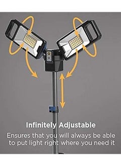 Crony VIP-11 Outdoor multi-function lamp 5000 Lumen Rechargeable Cordless Collapsible AC/DC Portable LED Work Light with Telescoping Tripod Stand  - Image 4