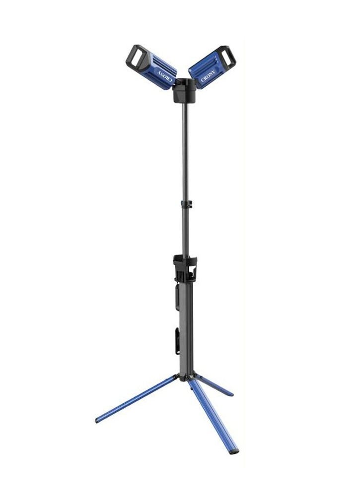 Crony - VIP-11 Outdoor multi-function lamp 5000 Lumen Rechargeable Cordless Collapsible AC/DC Portable LED Work Light with Telescoping Tripod Stand - Image 1
