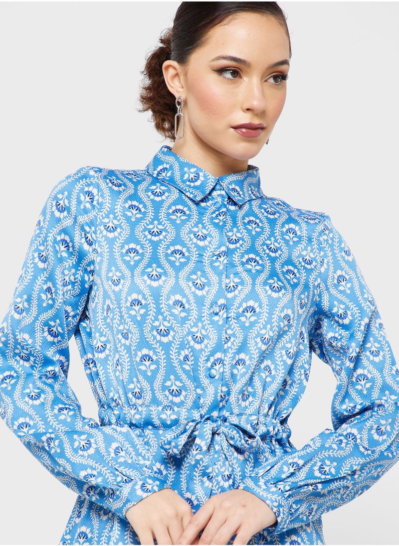 VERO MODA - Printed Shirt Dress - Image 1