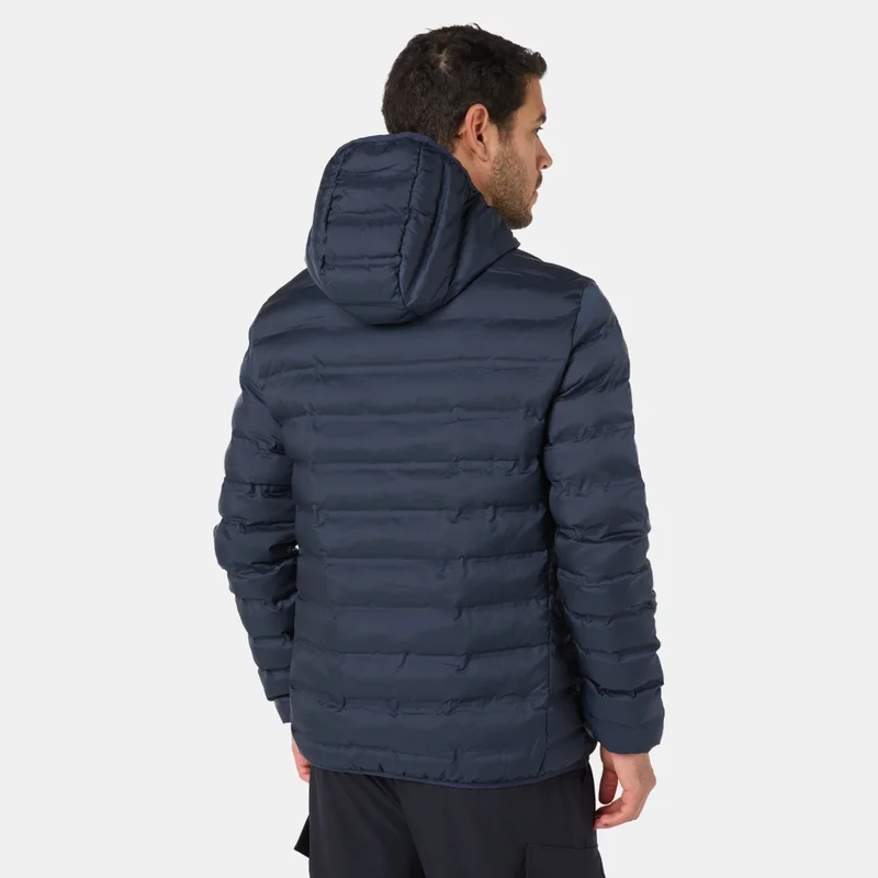 Sun and Sand Sports Blue Men's Hooded Puffer Jacket for Men | Best Price UAE
