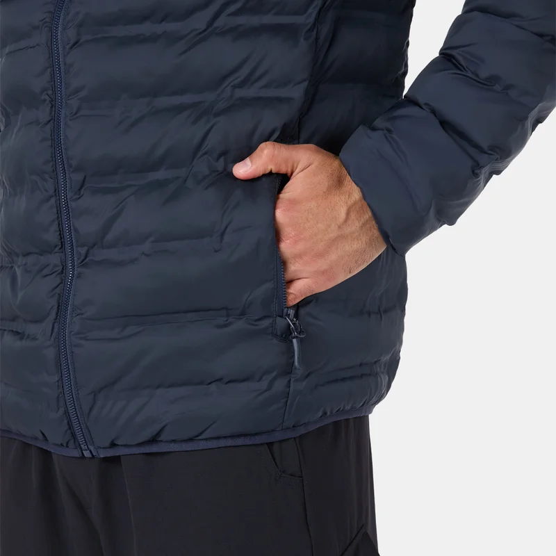 Sun and Sand Sports Blue Men's Hooded Puffer Jacket for Men | Best Price UAE