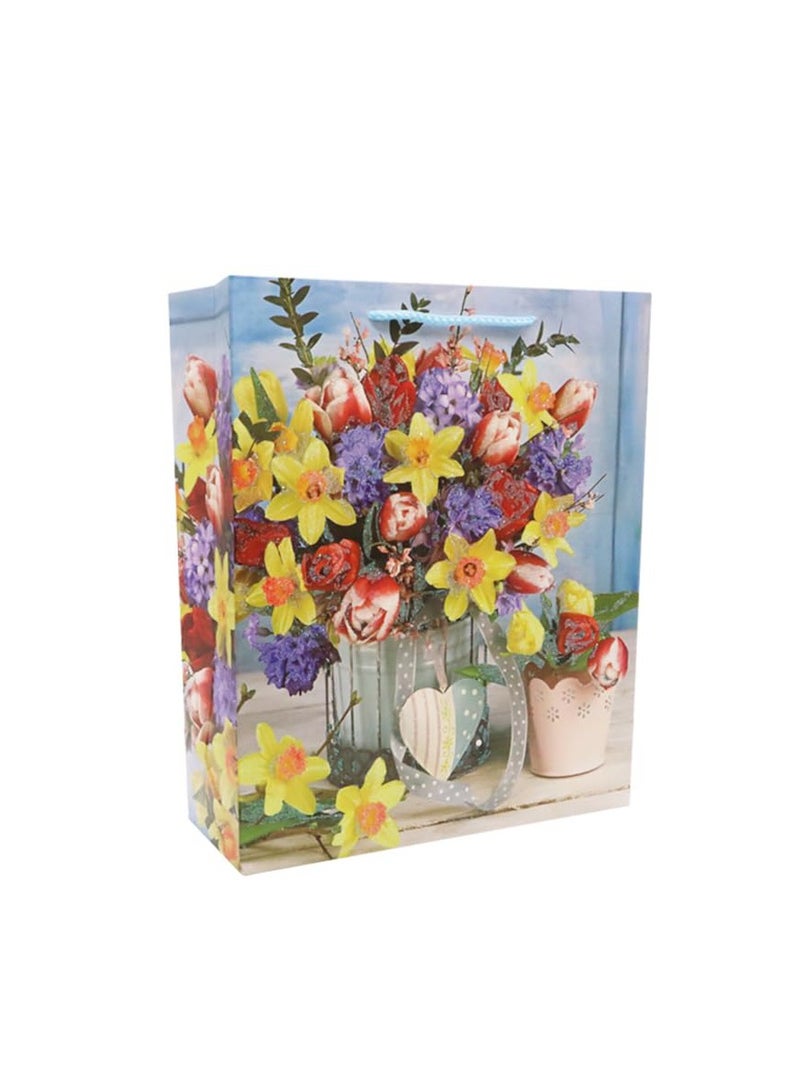 Yuwell Gift Bags With Comfortable Handle Set Of 4 Pcs for Birthday Wedding Gift Shopping And More Multicolor 18L x 8.5W x 23H  - Image 5