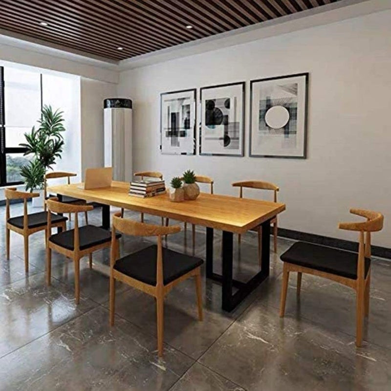 PRAMUKH FASHION PRAMUKH FASHION Metal Table Legs Cast Iron Desk Legs Heavy Duty Furniture Legs for Dining Table Coffee Table Office Table Computer Table H28 x W18 Black Pack of 2  - Image 4