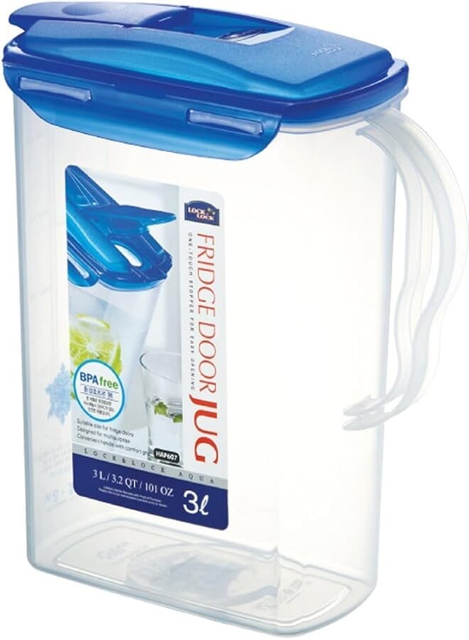 LocknLock Water Jug Clear/Blue 3L, HAP607