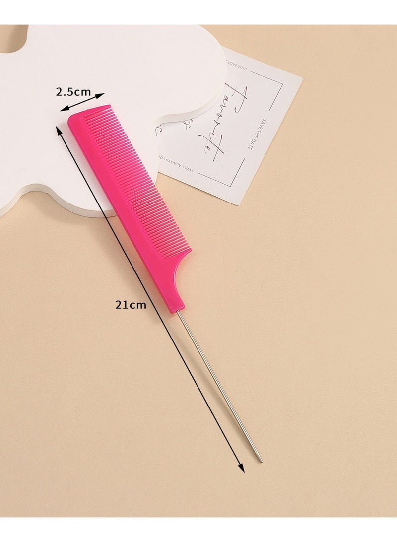 Goolsky مشط شعر احترافي ذو ذيل جرذ 1 قطعة فرشاة صبغ شعر مضادة للكهرباء الساكنة صالون حلاقة منزلية لتصفيف الشعر - Image 2