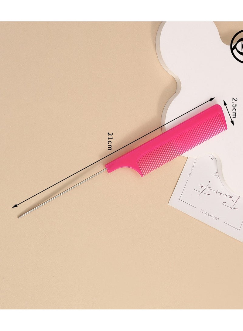 Goolsky مشط شعر احترافي ذو ذيل جرذ 1 قطعة فرشاة صبغ شعر مضادة للكهرباء الساكنة صالون حلاقة منزلية لتصفيف الشعر - Image 4