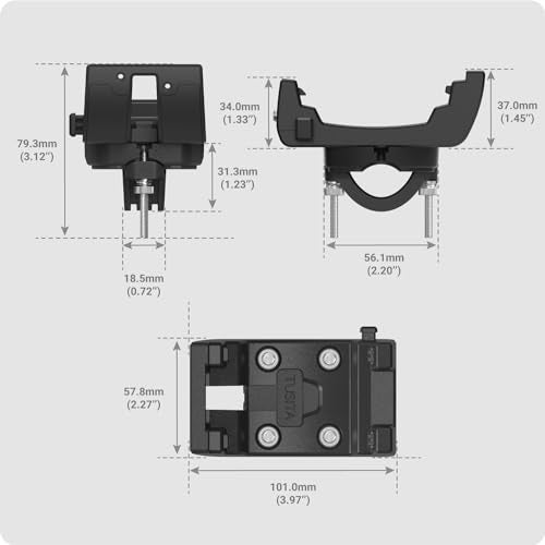 TUSITA حامل GPS للدراجات من TUSITA متوافق مع Garmin Montana 700 700i 710 710i 750i 760i - ملحقات المقود - Image 3