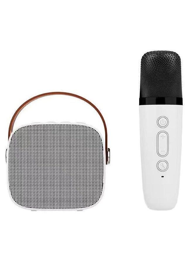 ZCM-HAPPY Home Karaoke Portable Bluetooth Speaker With One Wireless Microphone TF Card AUX Connectivity and Type-C Charging  - Image 1