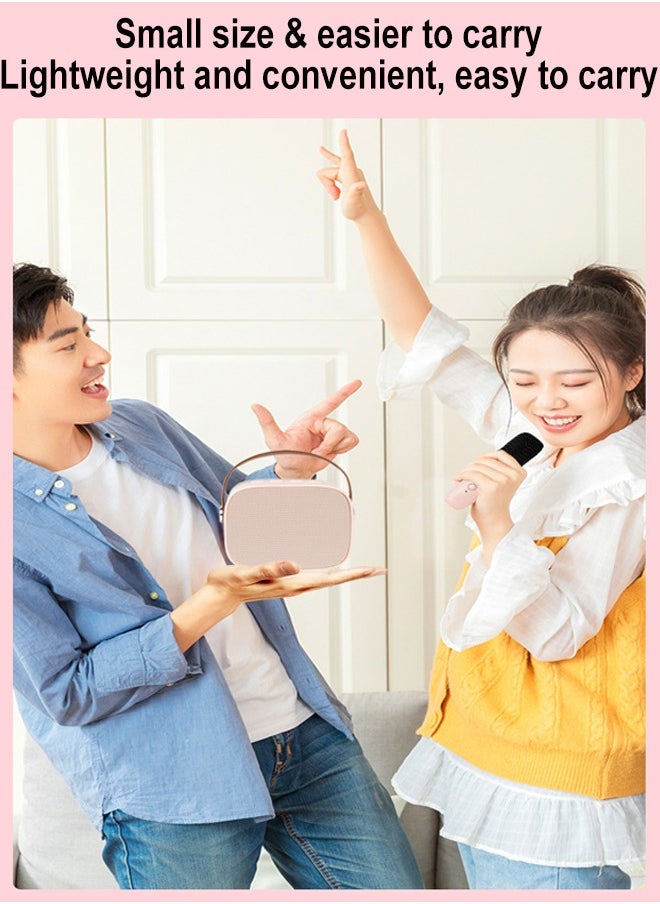 ZCM-HAPPY Home Karaoke Portable Bluetooth Speaker With One Wireless Microphone TF Card AUX Connectivity and Type-C Charging  - Image 5