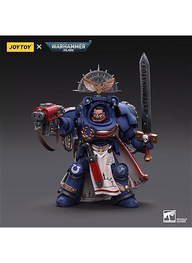 Generic - JoyToy Warhammer 40K Ultramarines Terminator Captain 1:18 Scale Collectible Action Figure - Image 1