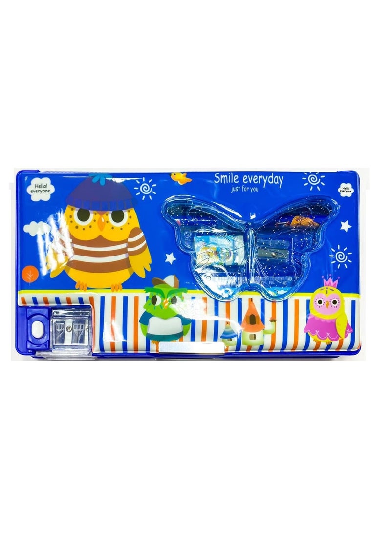 5-Piece Stationery Set With Double Sided Pencil Case