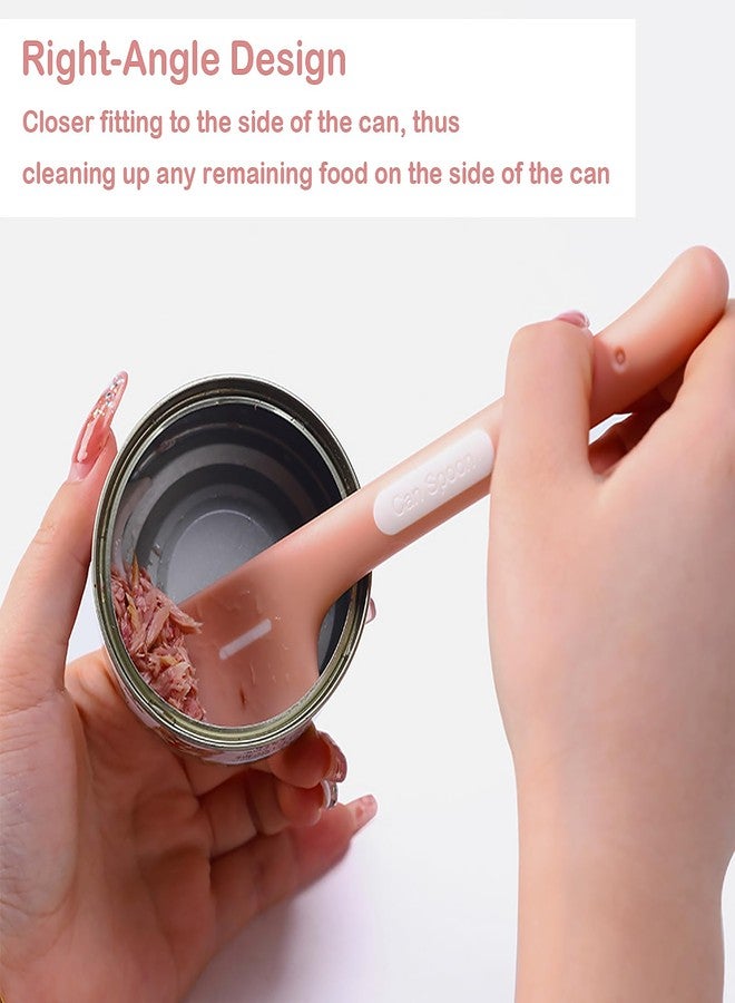Amaxiu Pet Food Can Spoons, 4 Pcs Pet Food Mixing Spoons Wet Food Canned Scoop Can Spatula for Dogs Cats Silicone Pet Food Can Supplies for Puppy Kittens Feeding Jars - Image 2