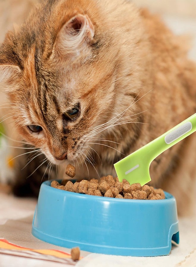 Amaxiu Pet Food Can Spoons, 4 Pcs Pet Food Mixing Spoons Wet Food Canned Scoop Can Spatula for Dogs Cats Silicone Pet Food Can Supplies for Puppy Kittens Feeding Jars - Image 3