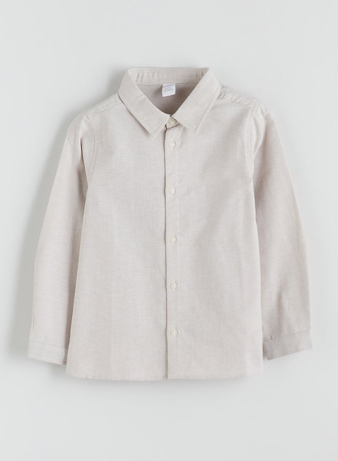 ال سي وايكيكي قميص أولادي أساسي بأكمام طويلة - Image 1