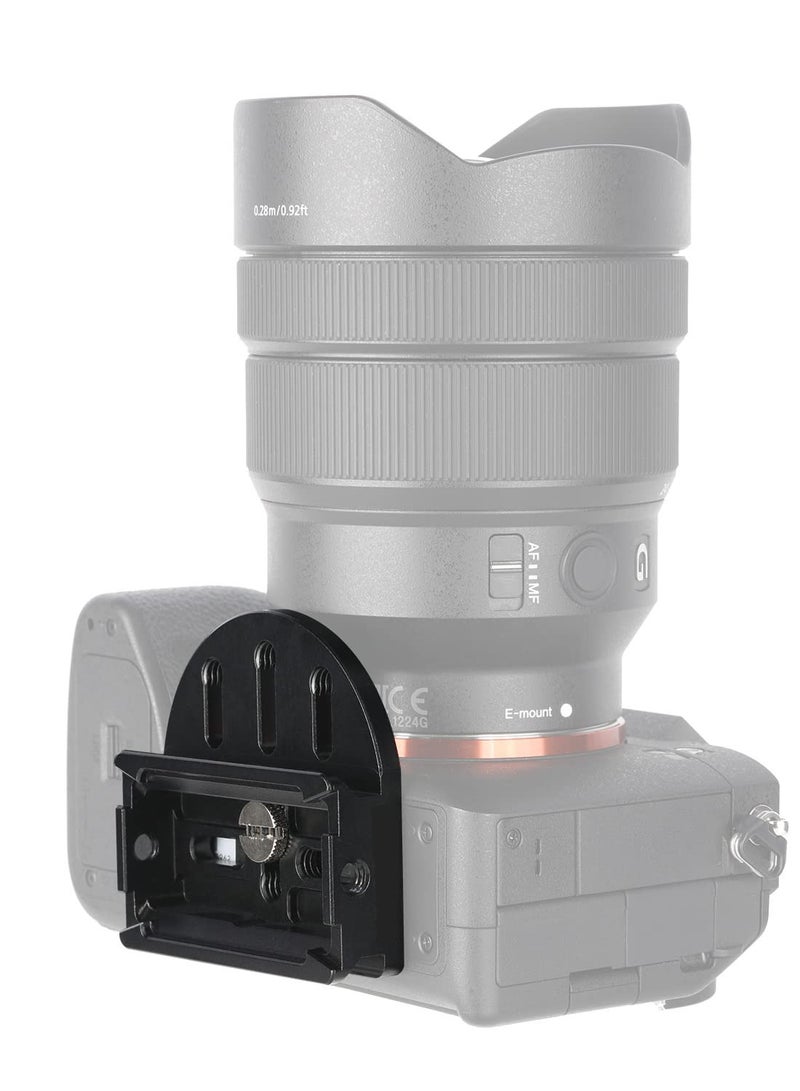SOLARAE لوحة رفع لجهاز DJI RS2 و RSC2 و RS3 و RS3 PRO - لوحة معيارية سريعة الإطلاق من Arca لزيادة الارتفاع والثبات - Image 2