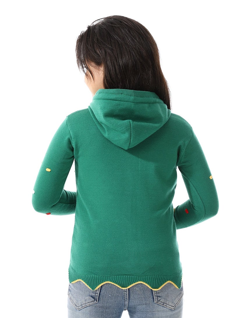 Andora Padded Prominent Sweatshirt For Girls_Castleton Green  - Image 3