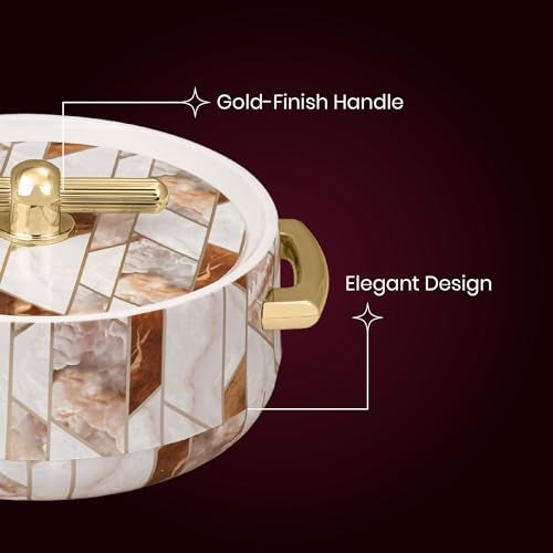 SELVEL Elegance Casserole | Advanced PU Insulation | Elegant Design Hot Pot | Hot Case Keeps Food Hot & Fresh for Hours | Serve Chapati, roti, Biryani and More (Royal Ceramica, Set Of 2 (1200 Ml & 700 Ml)) - Image 4