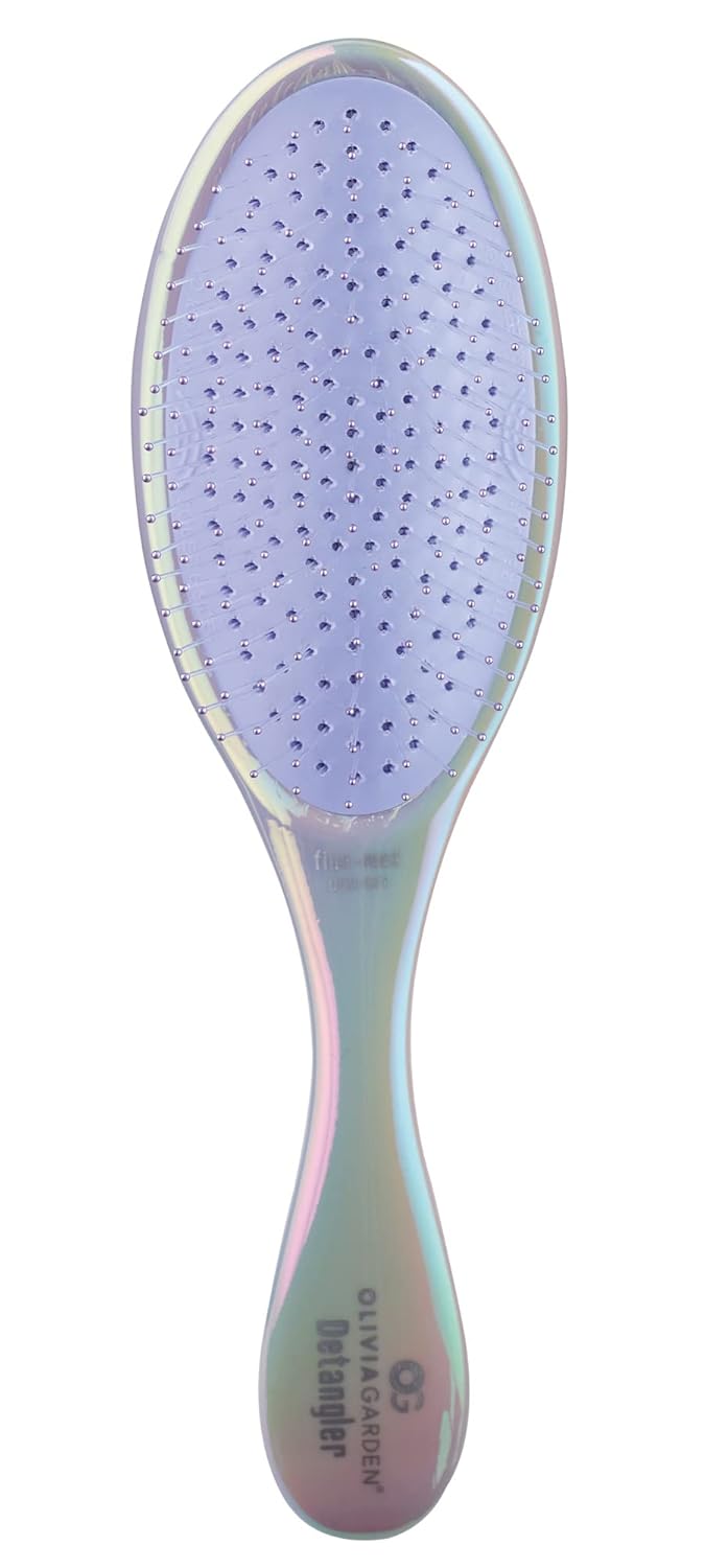 Olivia Garden OG Brush Detangler removable cushion for easy cleaning scalp hugging for scalp massage and custom bristles to detangle based on hair type for wet or dry hair women men and children