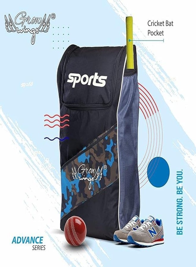 Grow wings Cricket Kit Bag for Beginners, Dustproof, Multiple Interior Pockets, Black - Image 3
