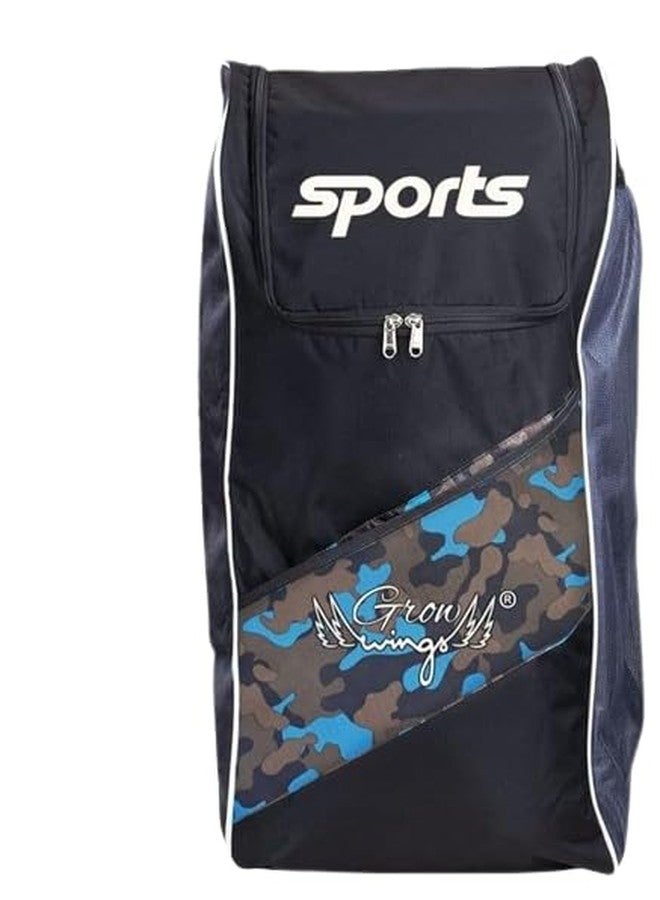 Grow wings Cricket Kit Bag for Beginners, Dustproof, Multiple Interior Pockets, Black - Image 1