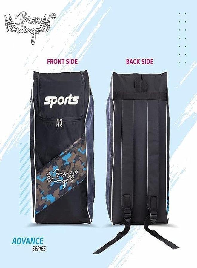 Grow wings Cricket Kit Bag for Beginners, Dustproof, Multiple Interior Pockets, Black - Image 5