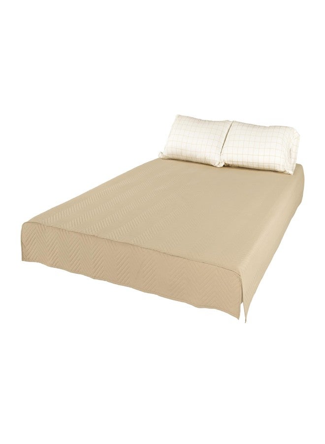 Lippert Components Lippert Easy Zzzs™ RV Bedding Set - Short Queen, Tan Brown - Image 1