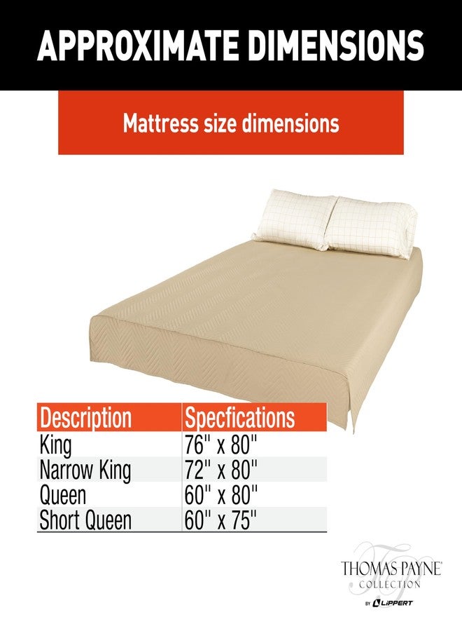 Lippert Components Lippert Easy Zzzs™ RV Bedding Set - Short Queen, Tan Brown - Image 2