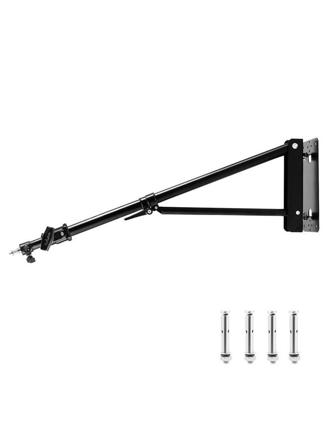 Selens Meking Wall Camera Mount with Triangle Base, Adjustable Boom Arm Up to 6ft for Photography Studio Video Strobe Flash, Ring Light, Softbox, Umbrella Reflector and Other Equipment - Image 1