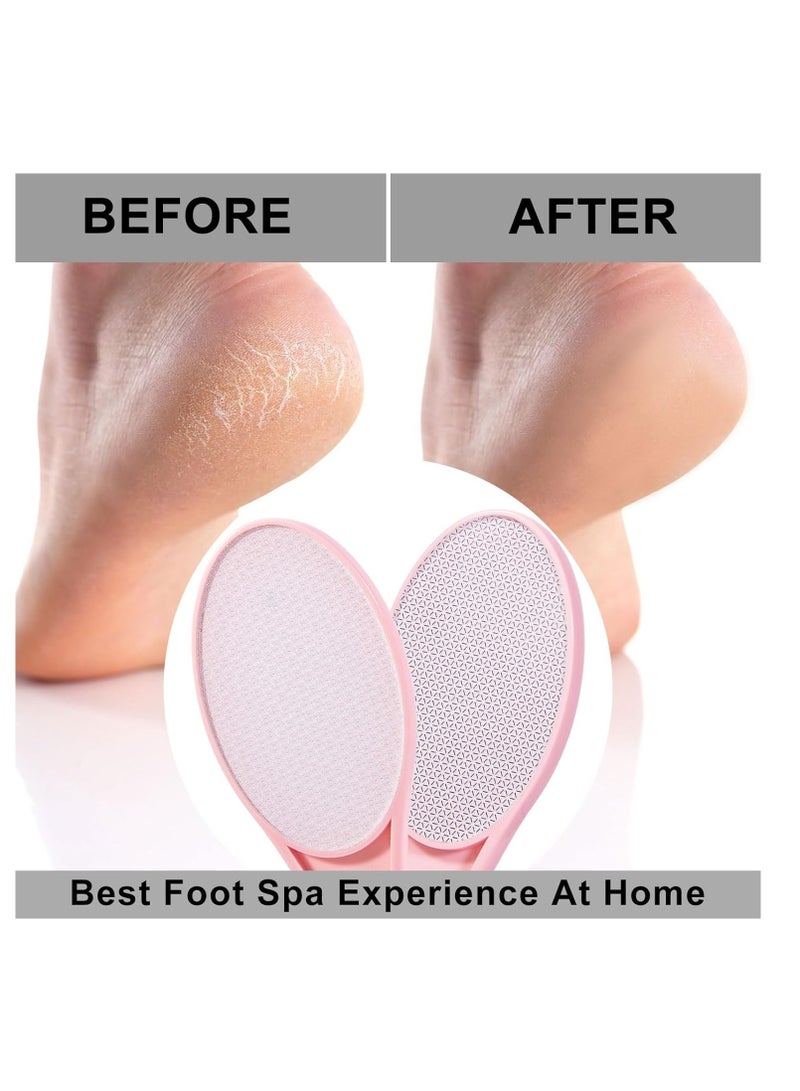 Excefore عبوتان من مبرد القدم الزجاجي النانوي لإزالة الجلد الميت والجلد الصلب للقدمين، أداة باديكير صحية مزدوجة الجوانب، ممحاة الشعر للحصول على أقدام وأيدي أكثر نعومة وسلاسة - Image 5