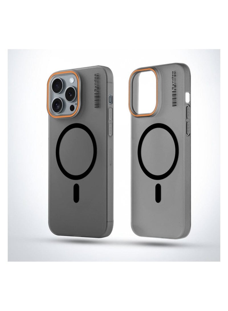 Elegant Frosted Matte MagSafe Case for iPhone 15 Pro Max – Slim, Lightweight, and Camera Protective  - Image 3