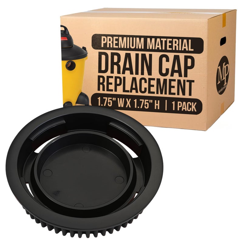 MP Maresh Products Drain Cap Compatible with Shop Vac Wet/Dry Vacuum Cleaner - Replacement Drain Cap for Wet and Dry Vacuum - Durable 2-3/4" Tank Drains Part Number 7446800-1 Pack - Image 1