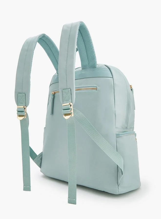 Missy GREEN Solid School Backpack With Adjustable Shoulder Straps - 36x15x42 CM for Women | Best Price UAE