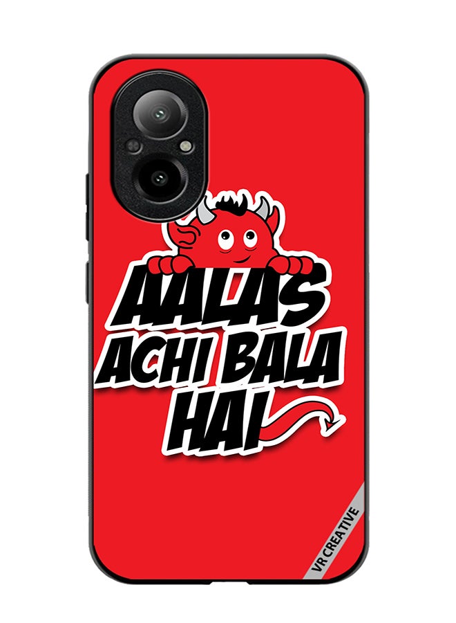 VR CREATIVE Protective Case Cover For Realme C67 4G Aalas Achi Bala Hai Hindi Quote Design Multicolour - Image 1