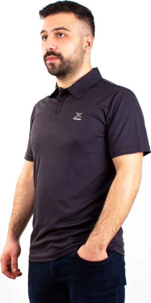 كينتيكس SN-328 Oliver Anthracite Casual Men's Polo Neck T-shirt