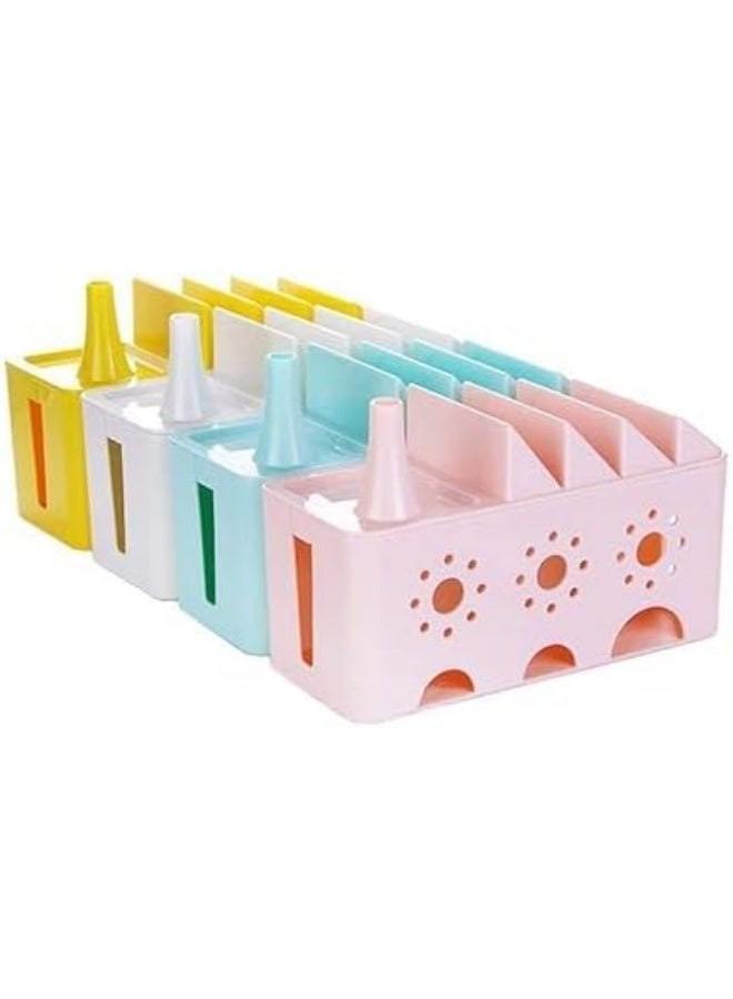 Plastic Cell Phone Organizer Divider for Various Phone Items Home and Office Use Multi Color - Image 1