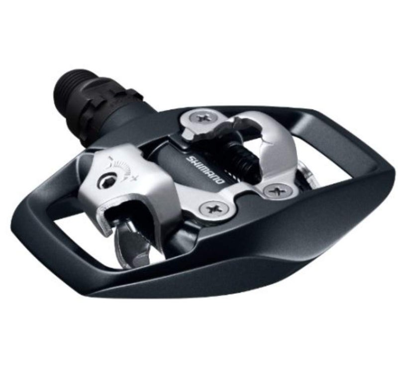 SHIMANO بدالات شيمانو للدراجات SPD pded500، متعددة الألوان، مقاس واحد، أسود - Image 1
