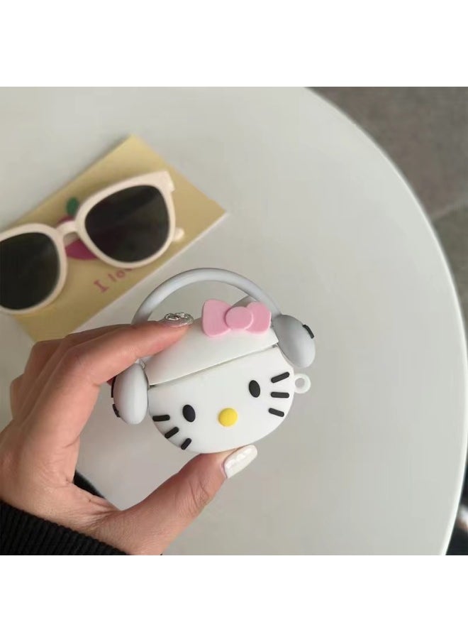 Generic - AirPods 4Th Generation Cartoon Silicone Soft Protective Cover Suitable For Apple Wireless Bluetooth Headphone Case Hot Sale In Foreign Trade-Color:P49 Model (with Hook)-Applicable Models:Airpods 4 (2024 Version) - Image 1