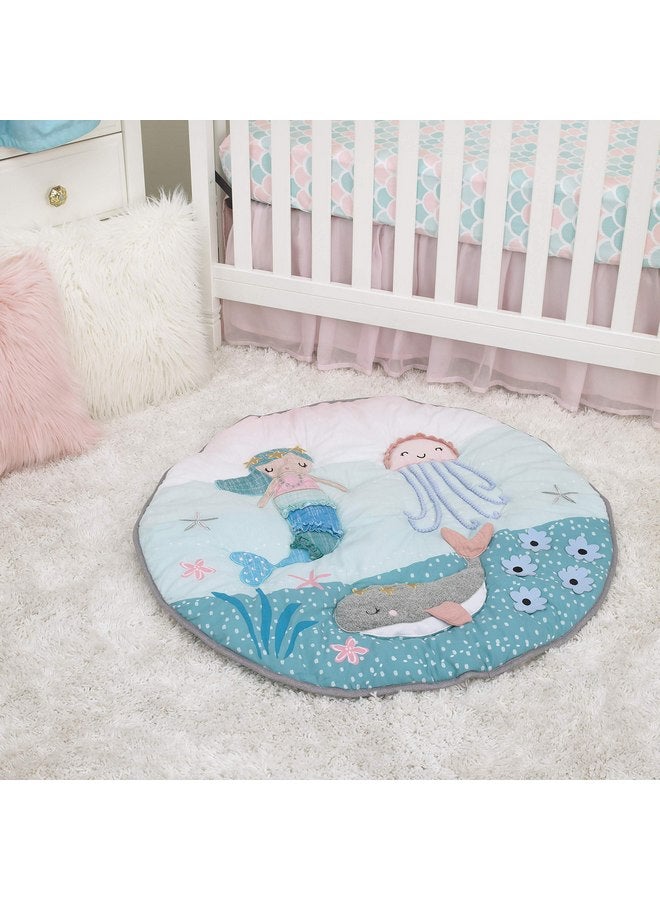 NoJo NoJo Sugar Reef Mermaid 4 Piece Nursery Crib Bedding Set  - Image 5