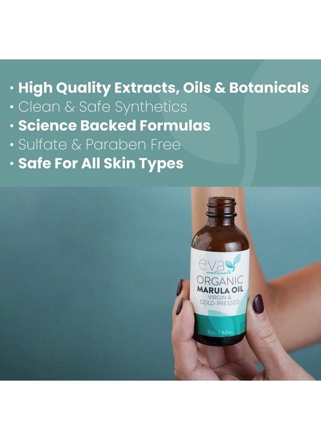 Eva Naturals Organic Marula Oil For Face And Hair 100% Virgin Moisturizing Beauty Oil Cold Pressed Natural Antiaging Formula Nongreasy Unrefined Rich In Omegas & Antioxidants 2Oz.  - Image 5