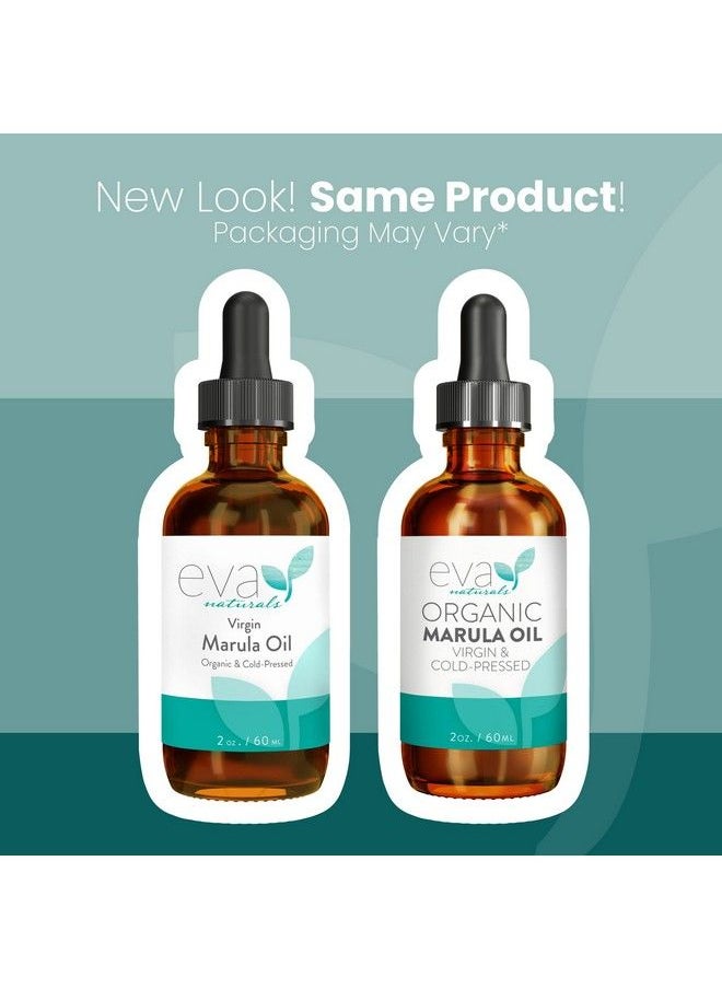 Eva Naturals Organic Marula Oil For Face And Hair 100% Virgin Moisturizing Beauty Oil Cold Pressed Natural Antiaging Formula Nongreasy Unrefined Rich In Omegas & Antioxidants 2Oz.  - Image 3