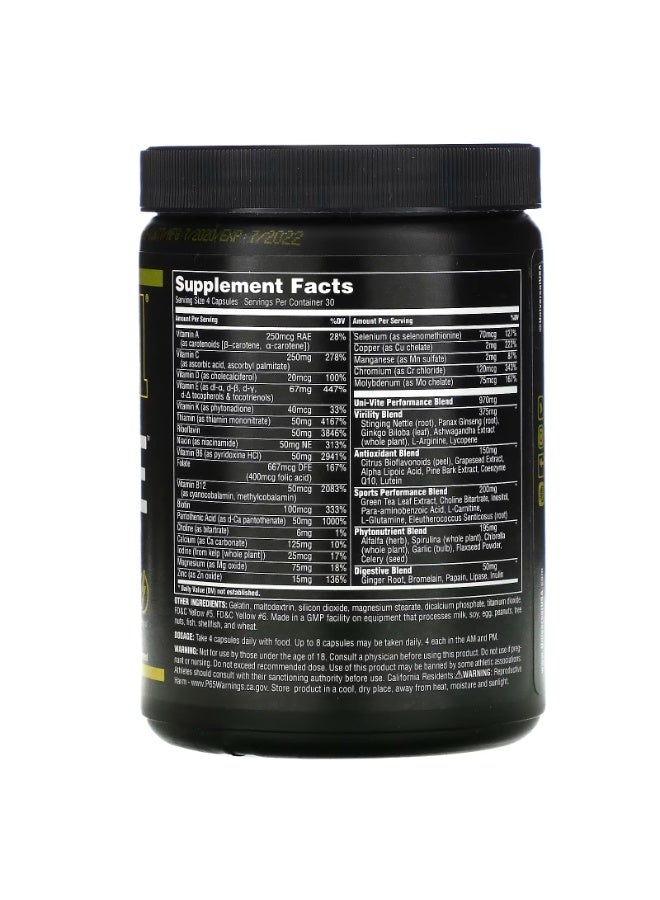 UNIVERSAL NUTRITION Universal Uni-Vite, 120 Capsules - Image 2