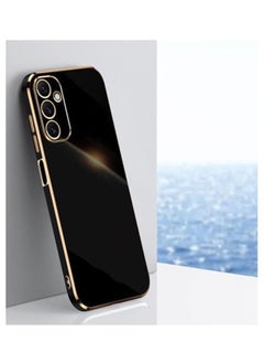 Generic Samsung Galaxy m13 4G Black Mobile Phone Case Cover, Luxury Plating Soft Back Cover, Raised Full Camera Protection  - Image 1