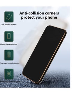 Generic Samsung Galaxy m13 4G Black Mobile Phone Case Cover, Luxury Plating Soft Back Cover, Raised Full Camera Protection  - Image 4