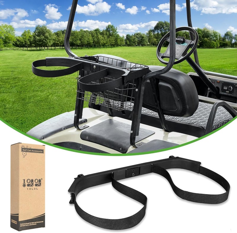 10L0L 10L0L Golf Bag Attachment No Drilling Golf Cart Bag Holder for Club Car DS Gas & Electric Golf Buggy Back Seat Bag Bracket Rack Mount OEM#1013935 - Image 1