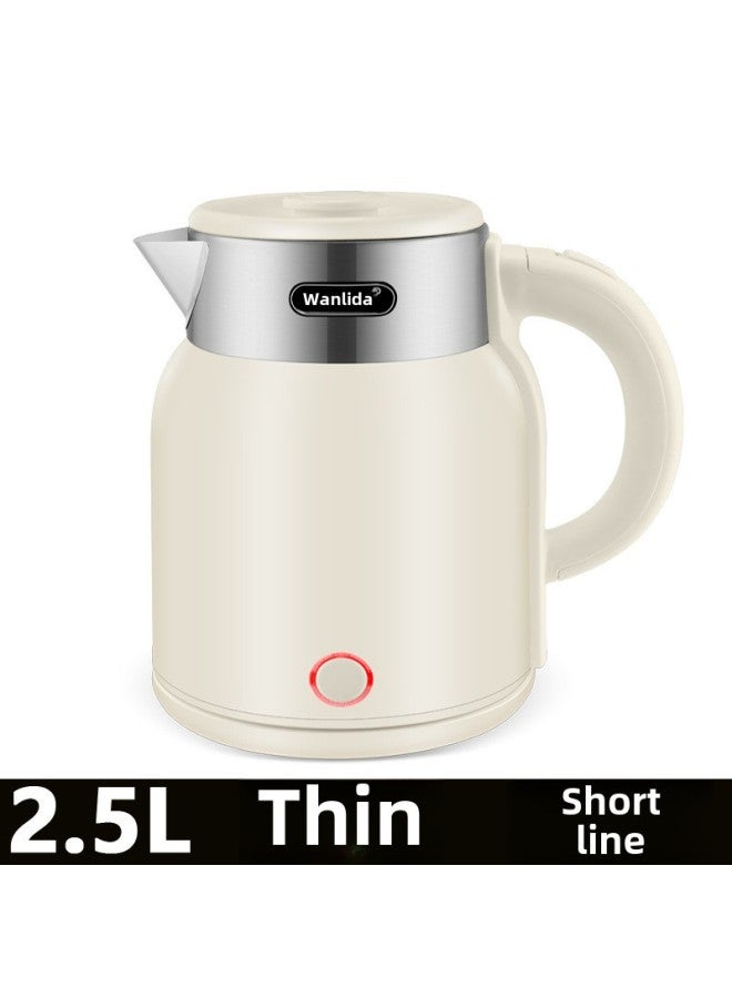 New Wanlida Thickened Kettle Household Durable Kettle Intelligent Insulation Quick Boiling Kettle Automatic XYT-Color:2.5l Beige [thin Short Line]-Capacity:The Original Price Will Be Restored To 108 Yuan Soon - Limited To Half A Day - Image 1