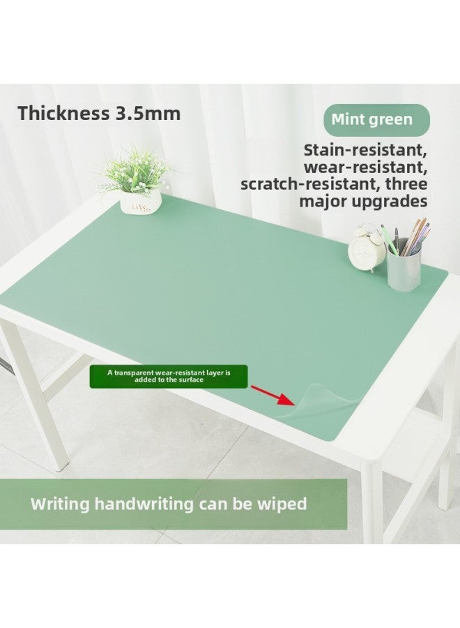 Office Desk Mat Writing Mat Oversized Waterproof Desk Mat Writing Desk Pad For Children And Students Study Desk Mat-Color:1000x500mm-3.5mm-Pattern:Mint Green 【upgraded Model】